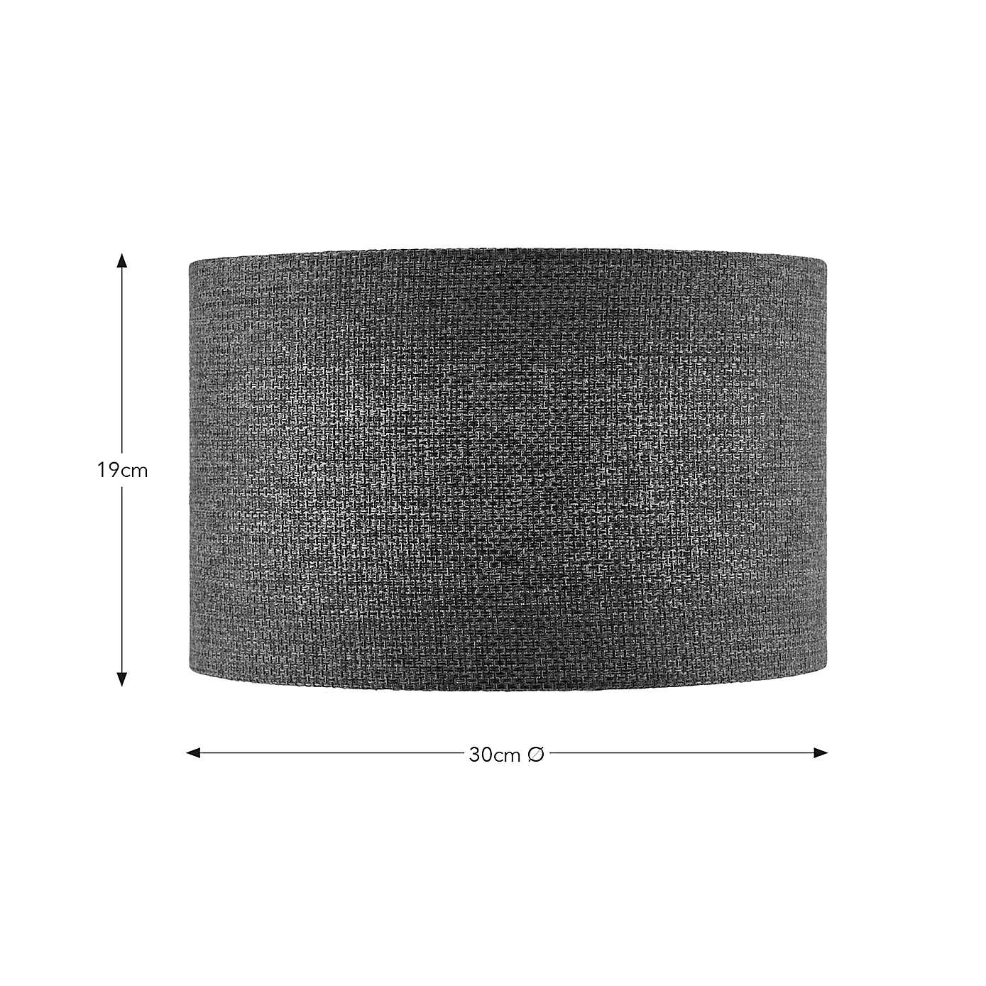 Barkweave Easy Fit Drum Lamp Shade