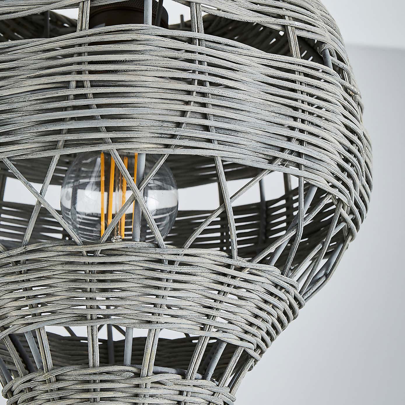 Hot Air Balloon Rattan Easy Fit Pendant Shade