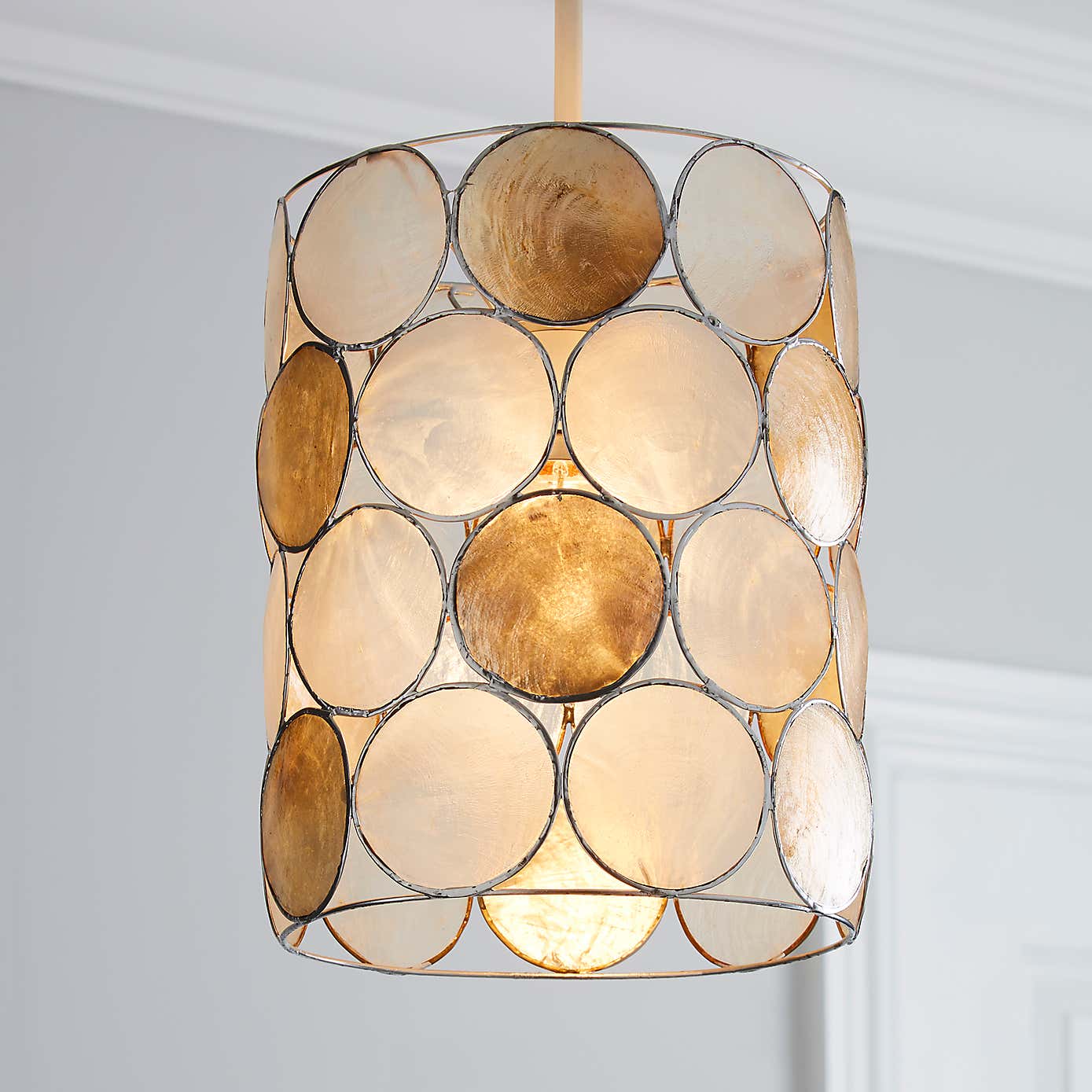 Capiz Champagne Easy Fit Pendant Shade