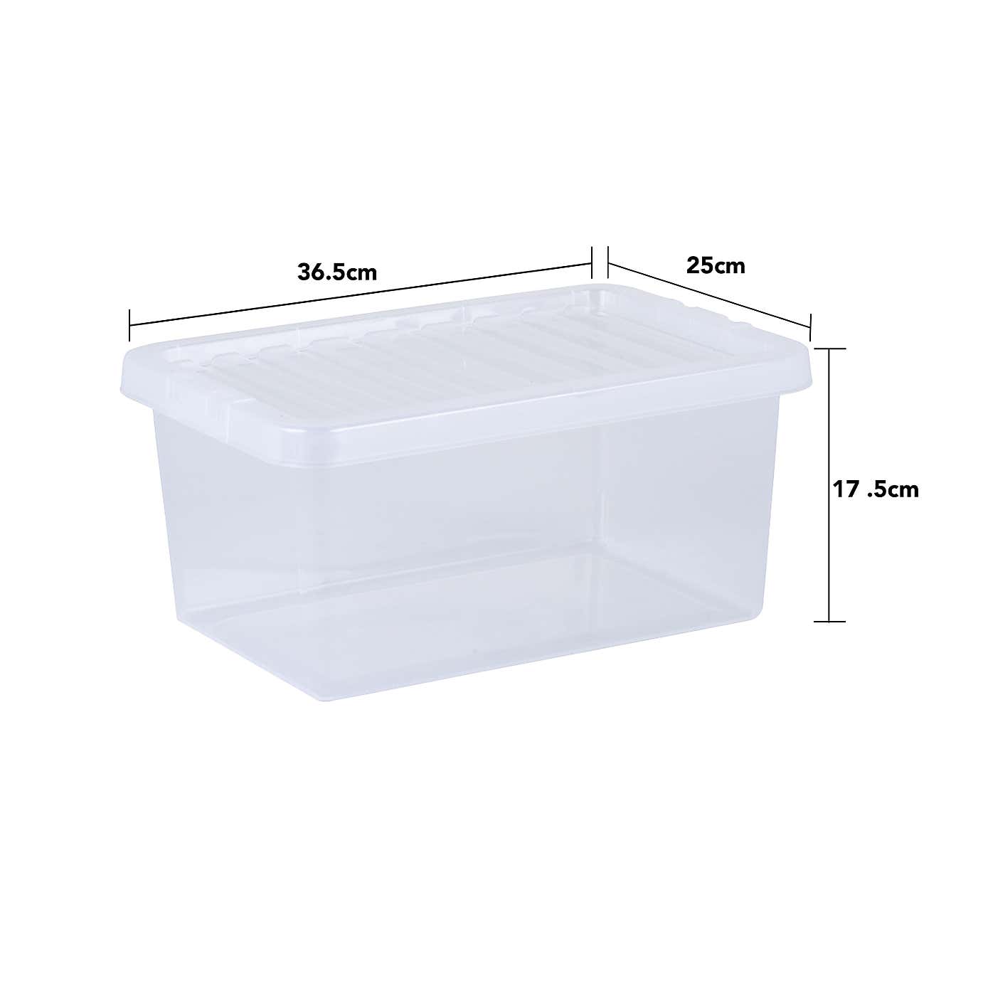 Wham Crystal Set of 5 Storage Boxes & Lids