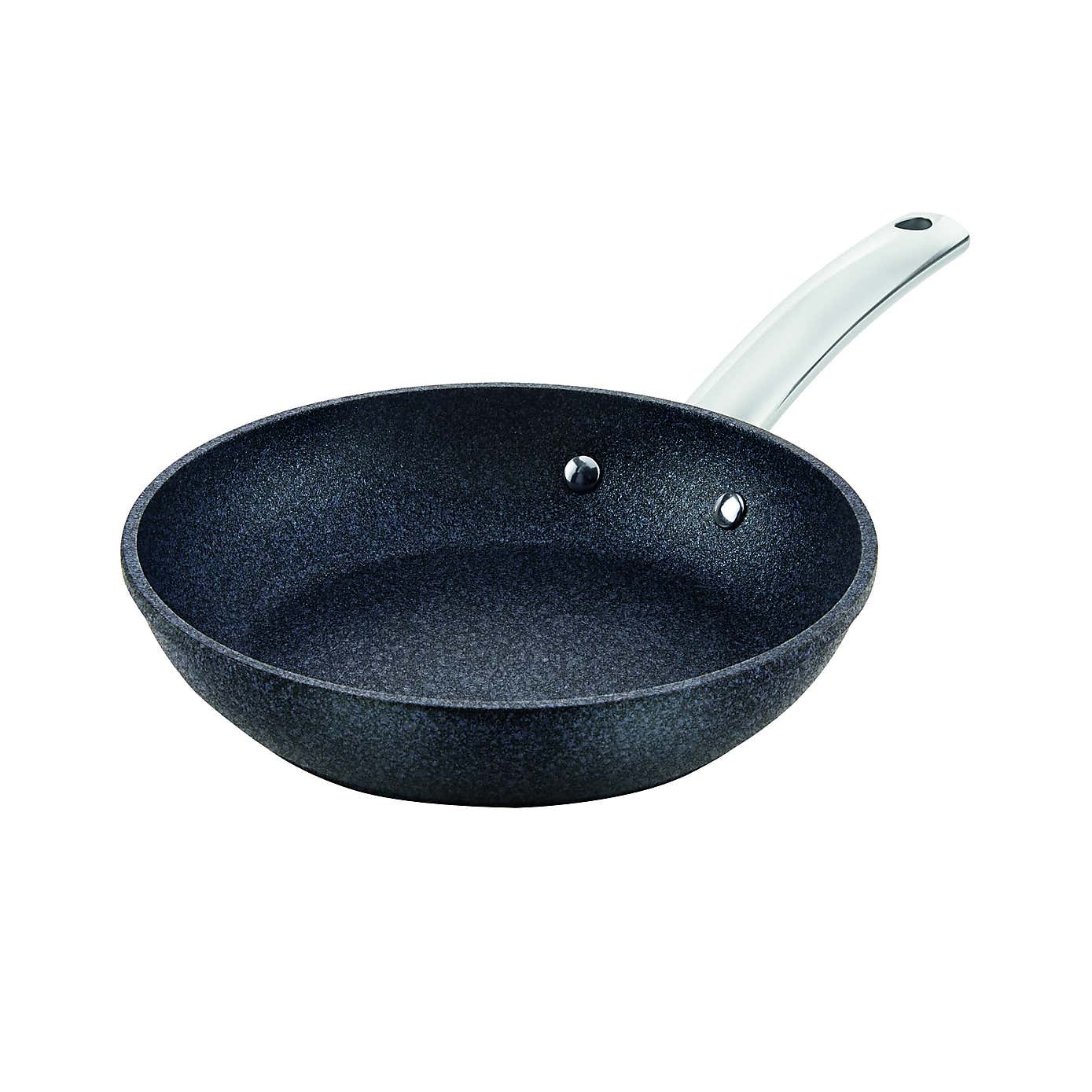 TruStone Non-Stick Aluminium Violet Black Frying Pan, 20cm