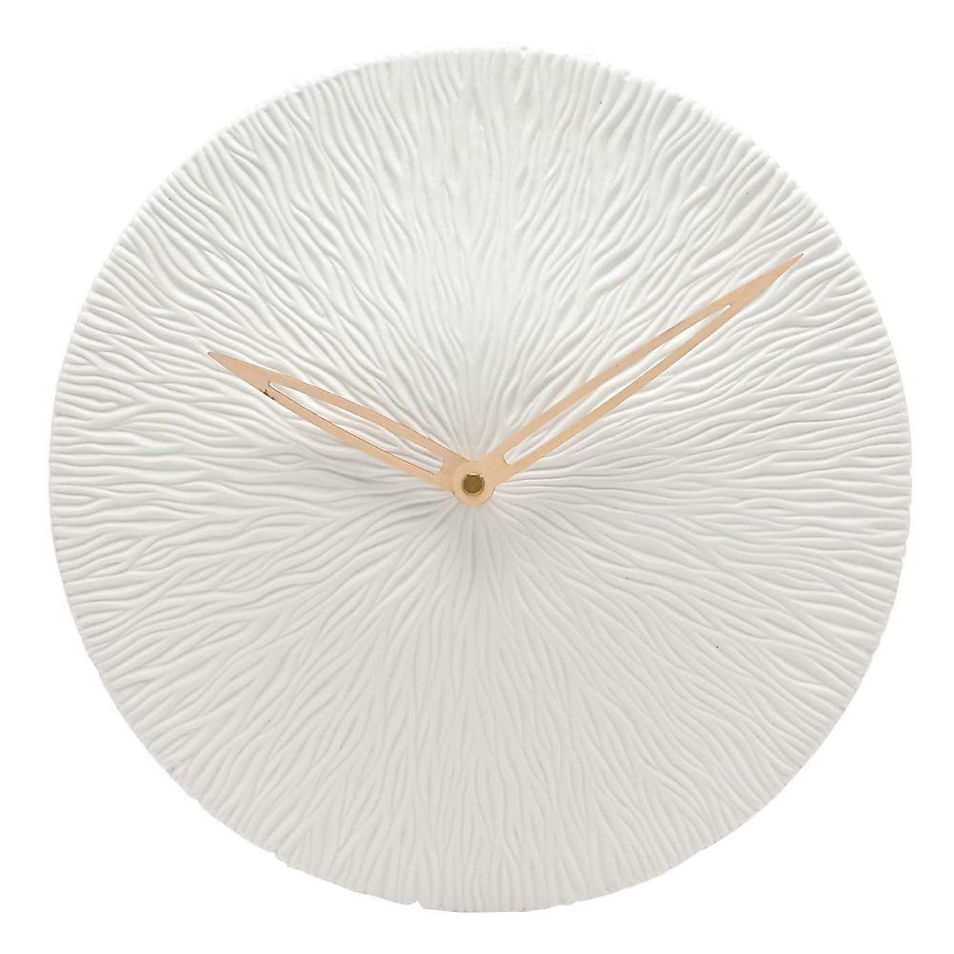 Interval Textured Porcelain Wall Clock