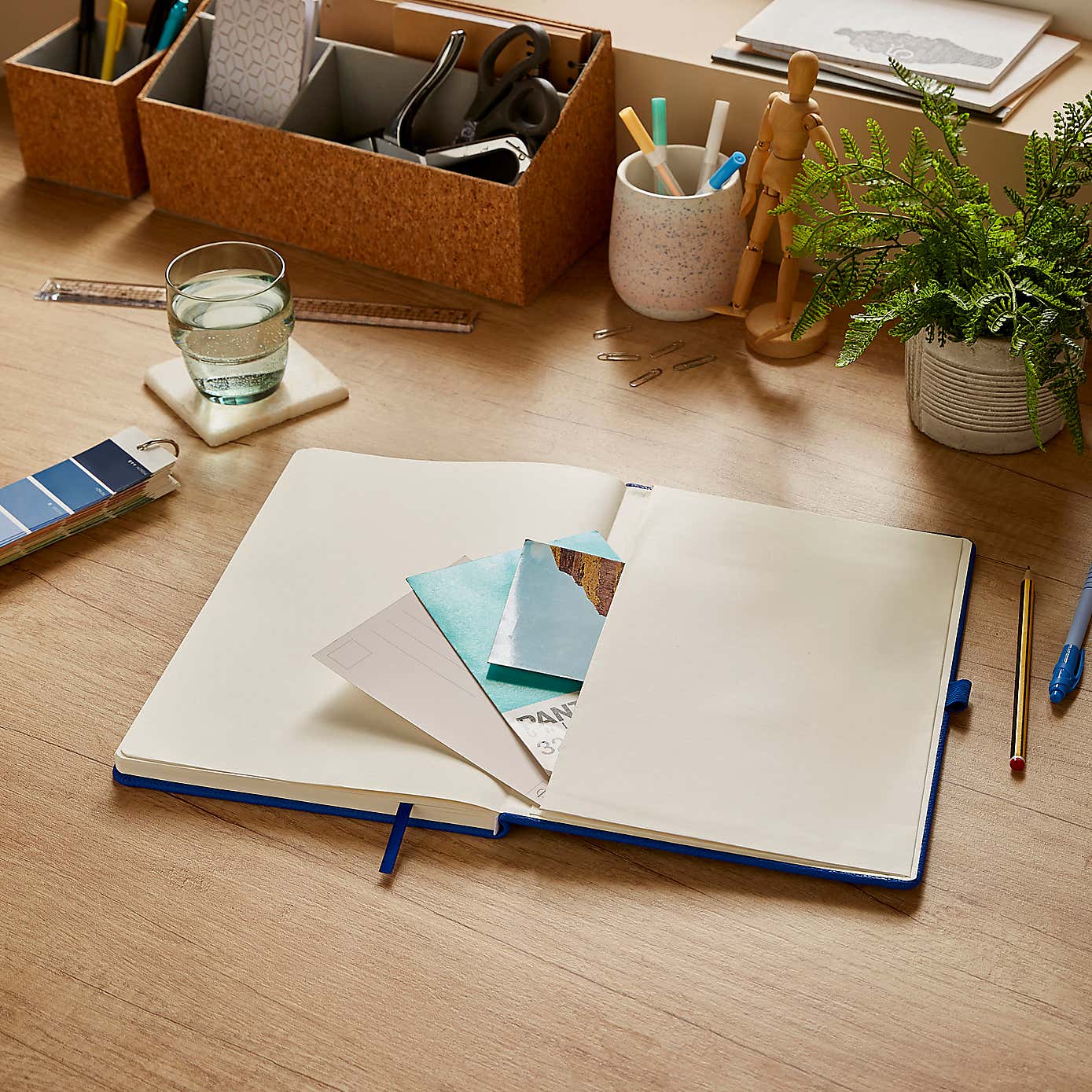 Waters and Noble Premium Faux Leather Notebook