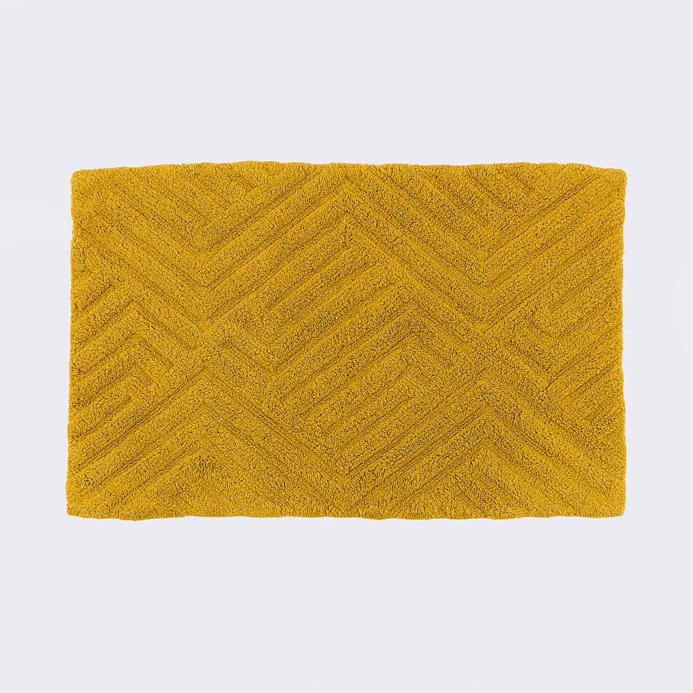 Tufted Geometric Bath Mat