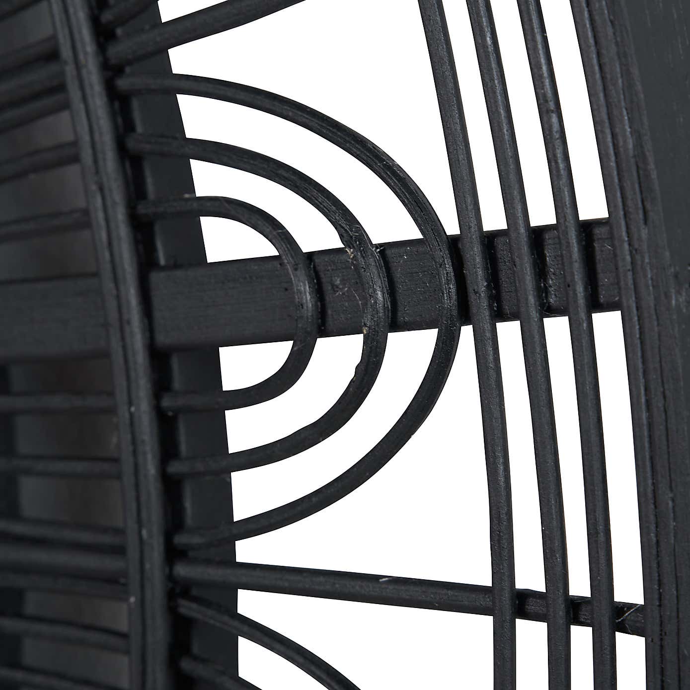 Bamboo Frame Round Wall Mirror