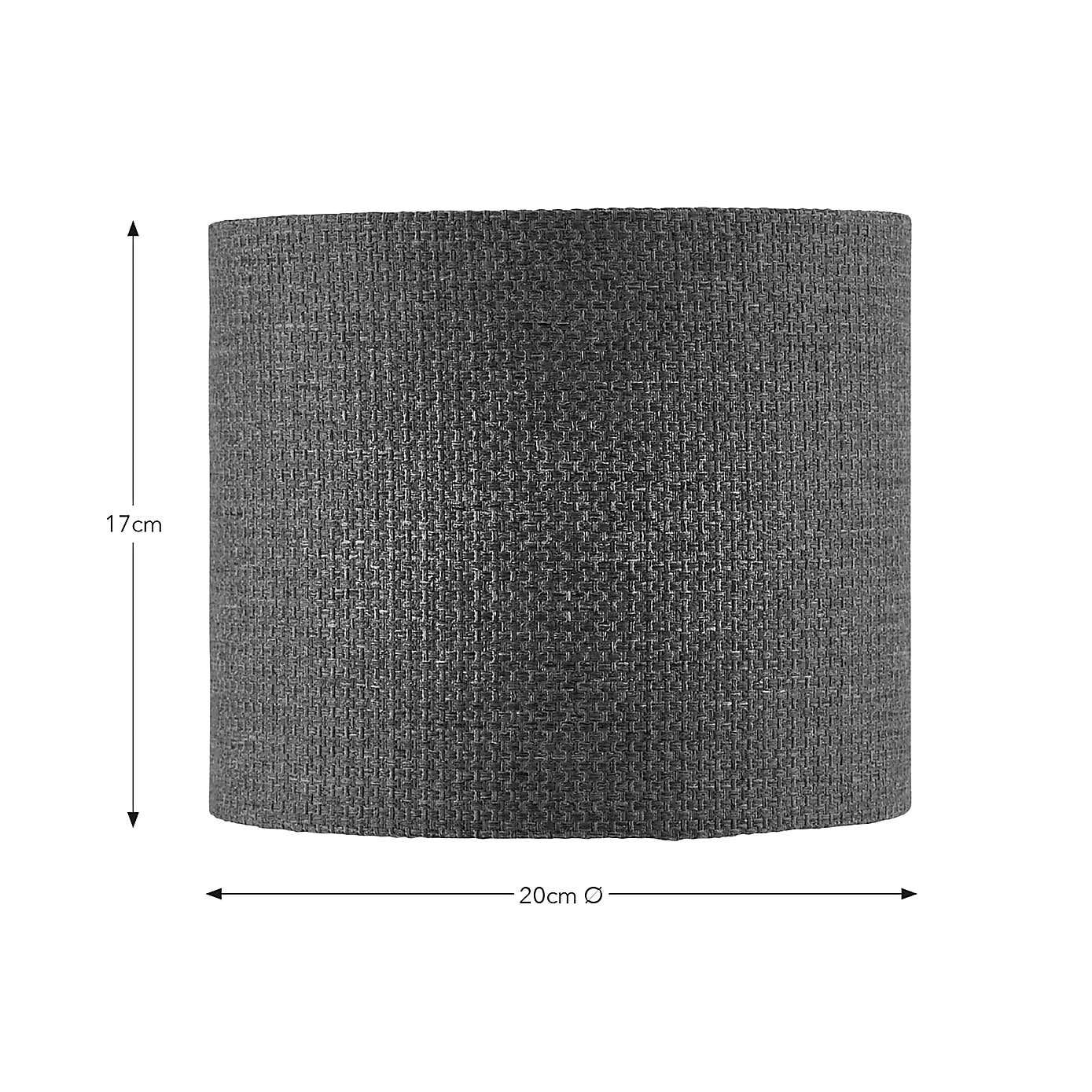 Barkweave Easy Fit Drum Lamp Shade