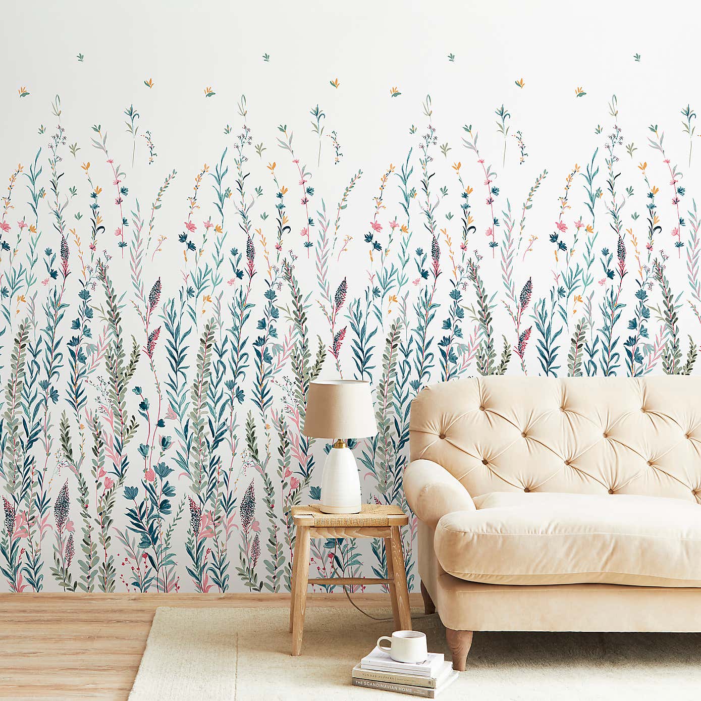 Whimsical Botanical Mural