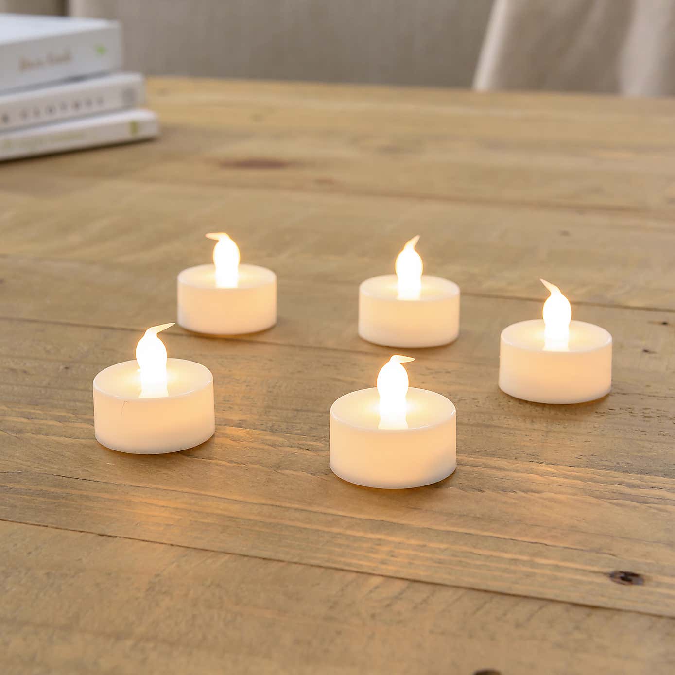 Set of 5 Church LED Tealights