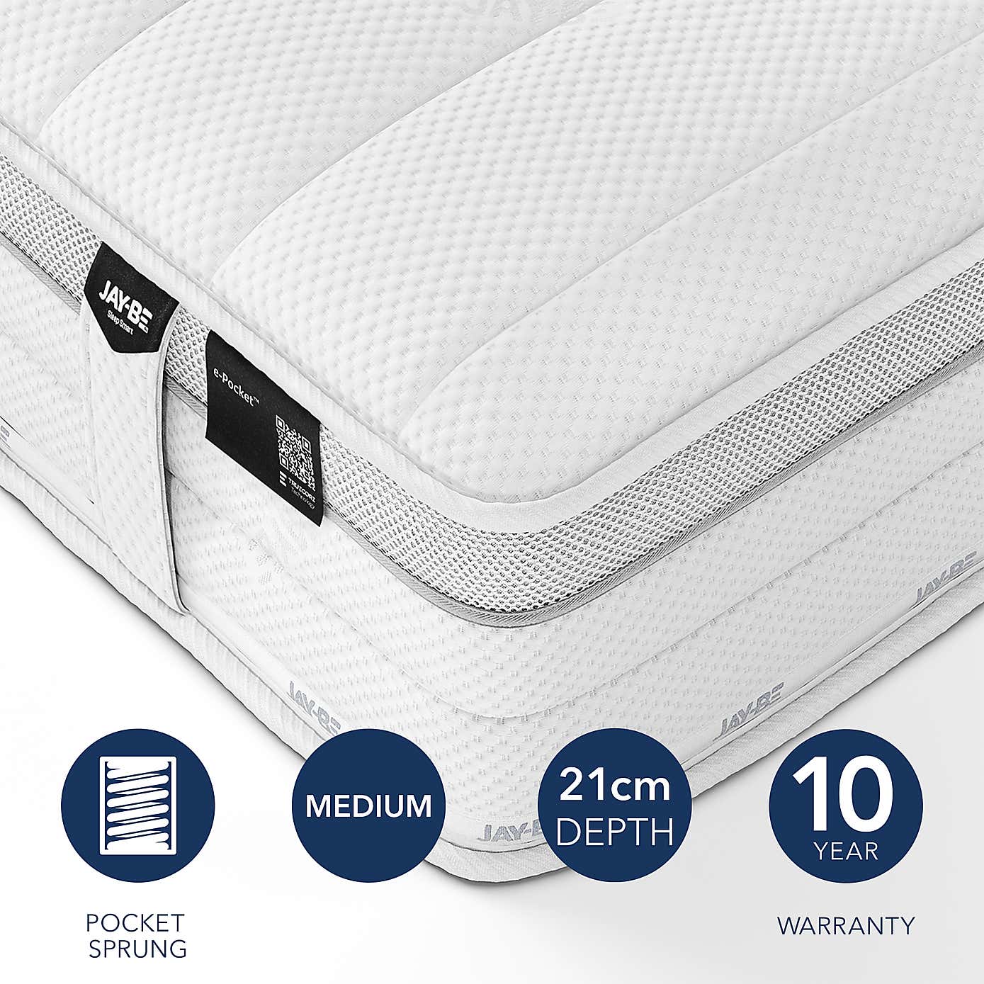 Jay-Be 1000 E Pocket Eco Truecore Mattress