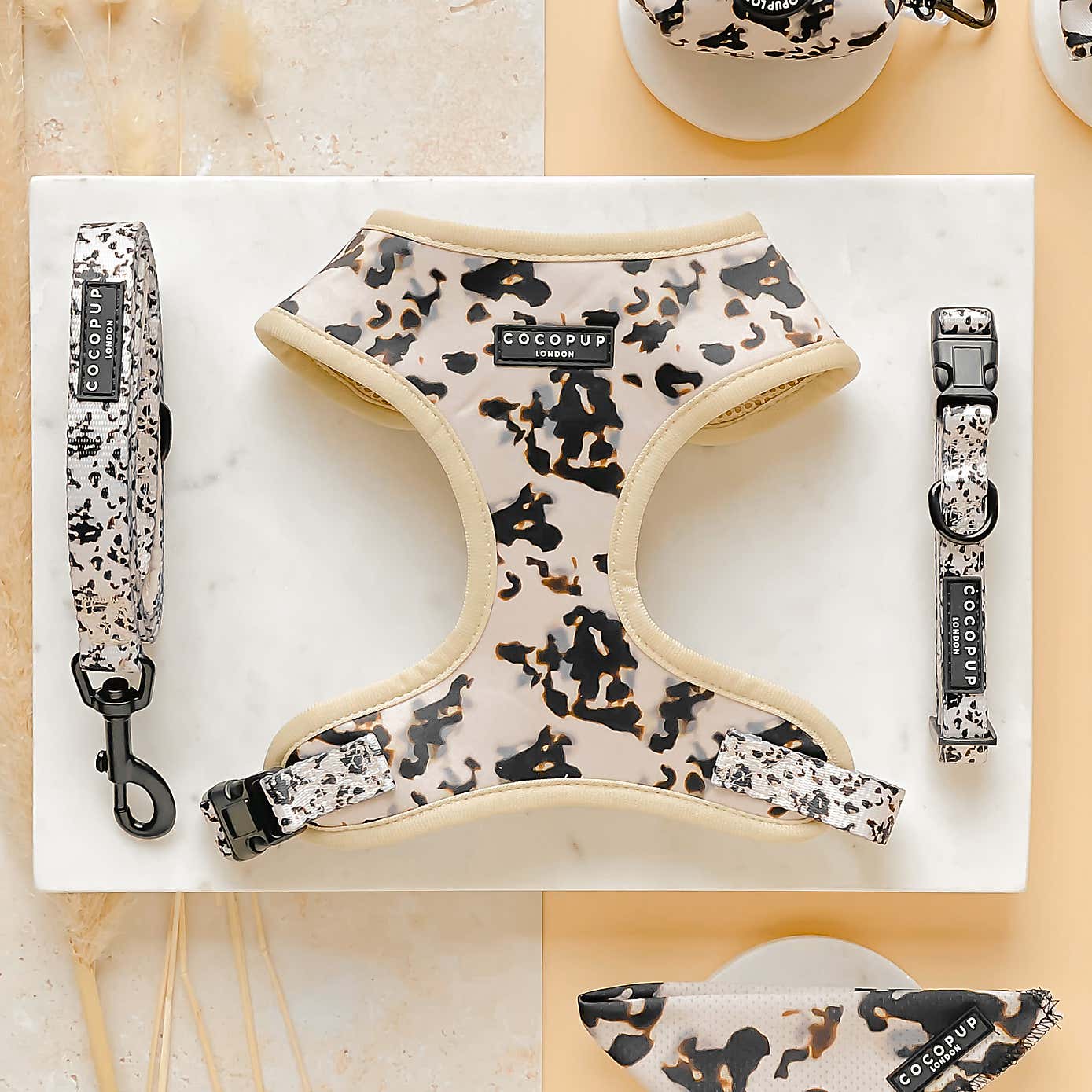 Cocopup Tortoise Shell Dog Collar and Lead