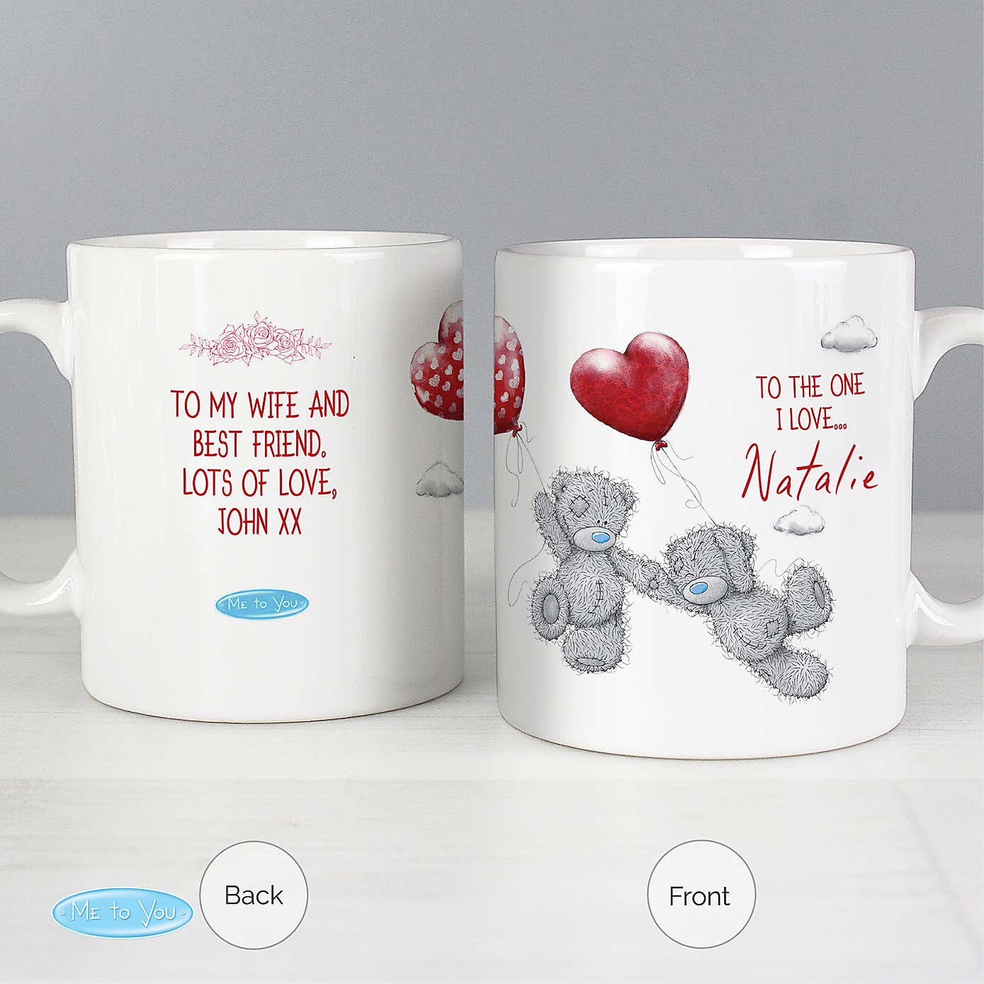 Personalised Me To You Couples Mug