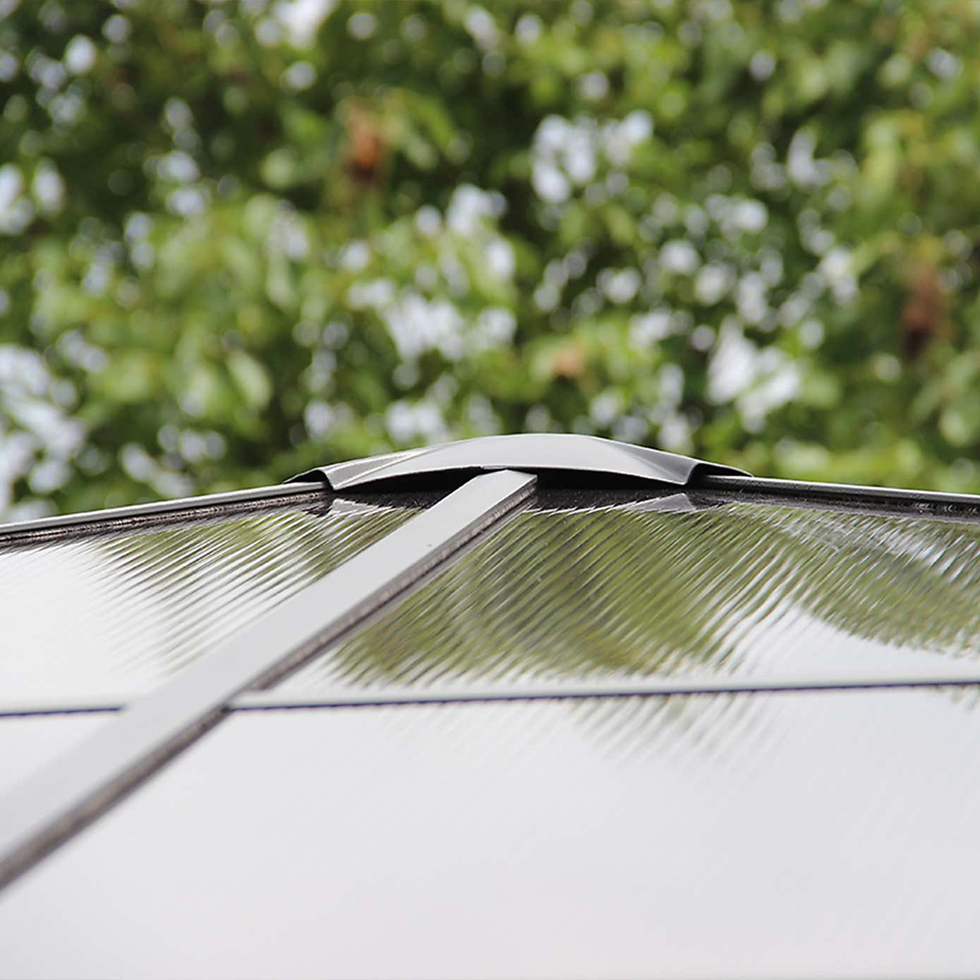 Lugano Polycarbonate 3m x 3m Grey Gazebo