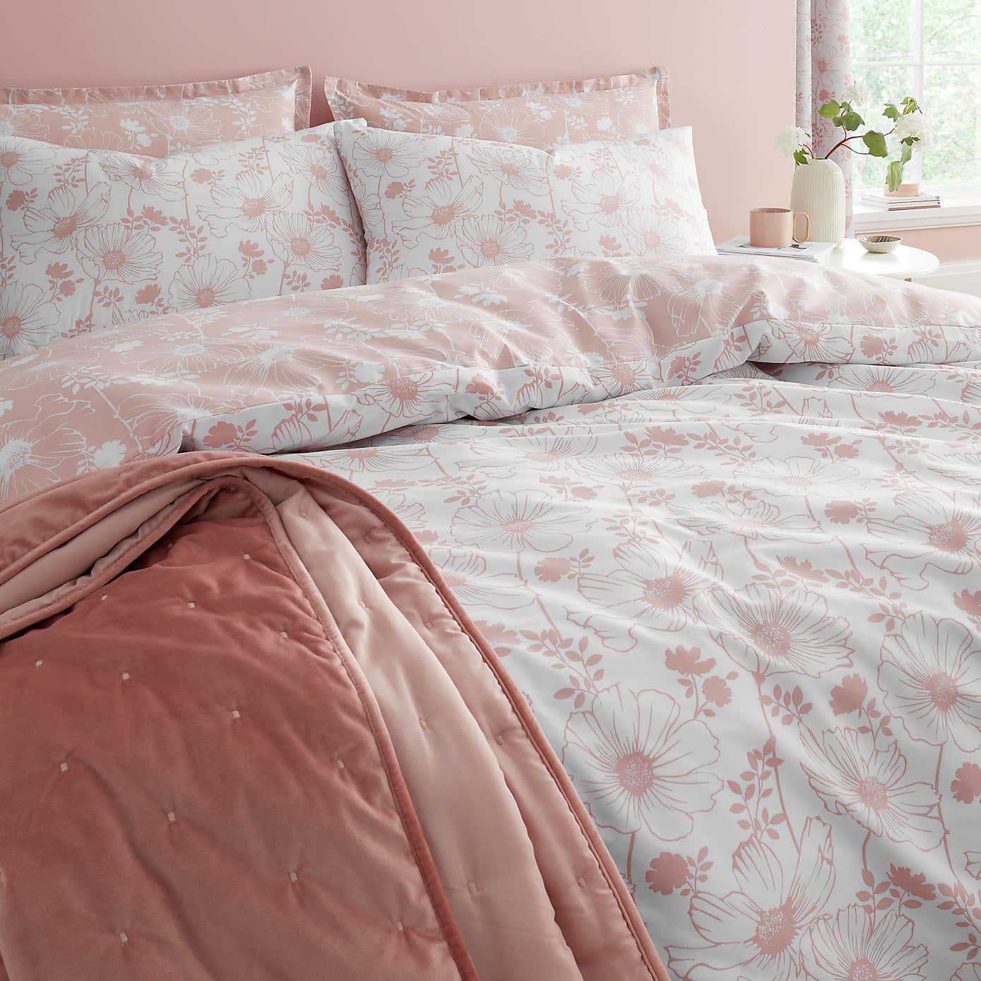 Emma Floral Duvet Cover & Pillowcase Set