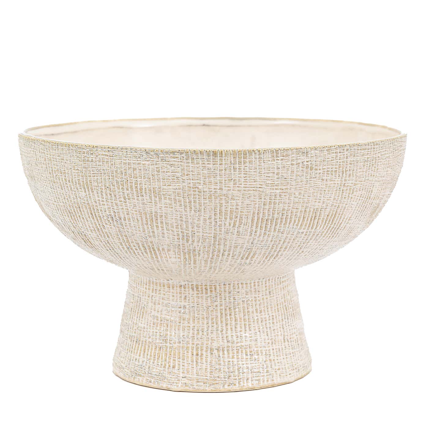 Nyla Bowl Shaped Stoneware Vase, Small