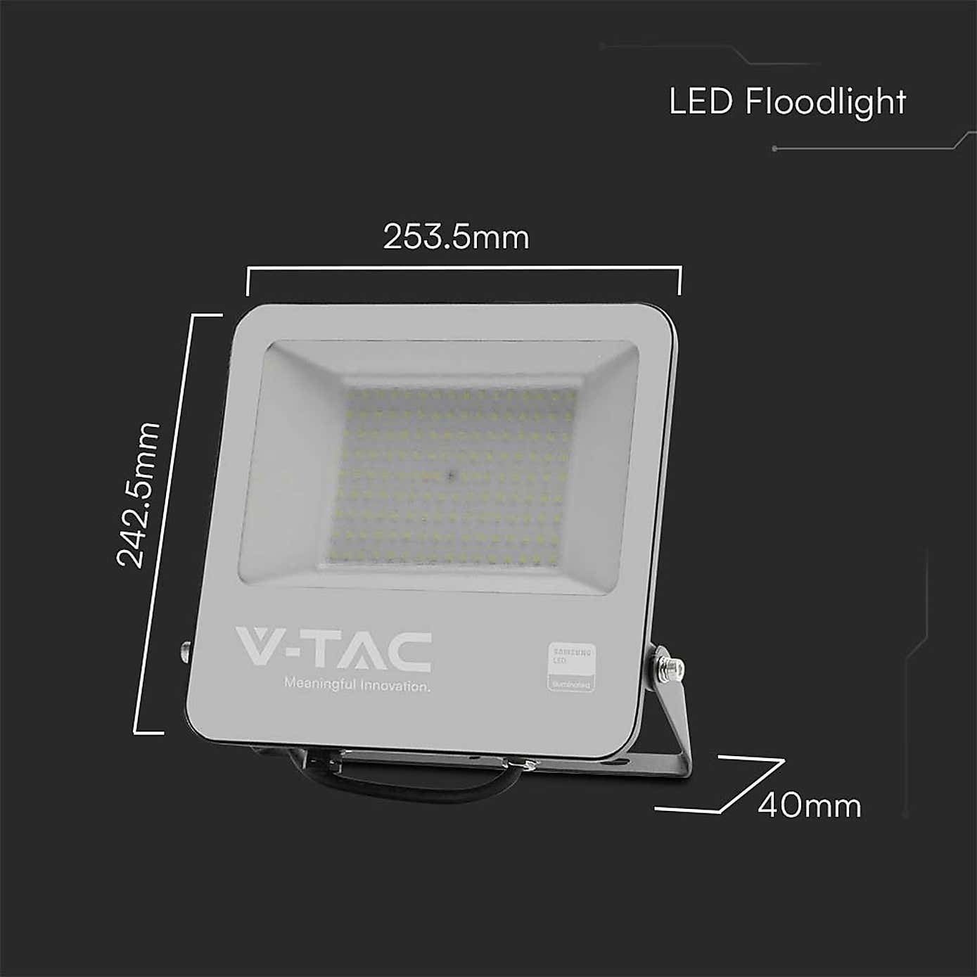 V-TAC 100W LED Floodlight Outdoor Wall Light