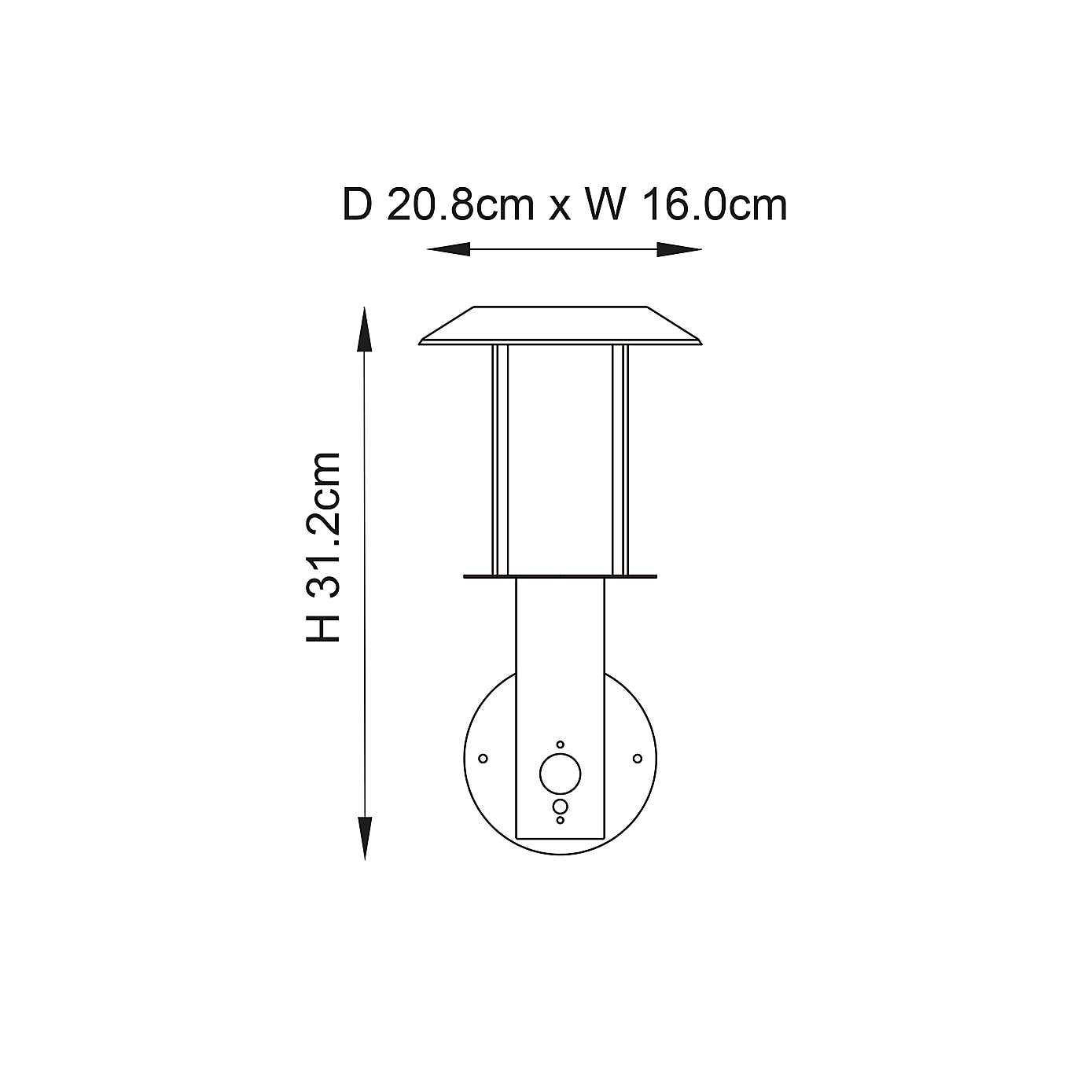 Vogue Tarka Outdoor Solar PIR Wall Light