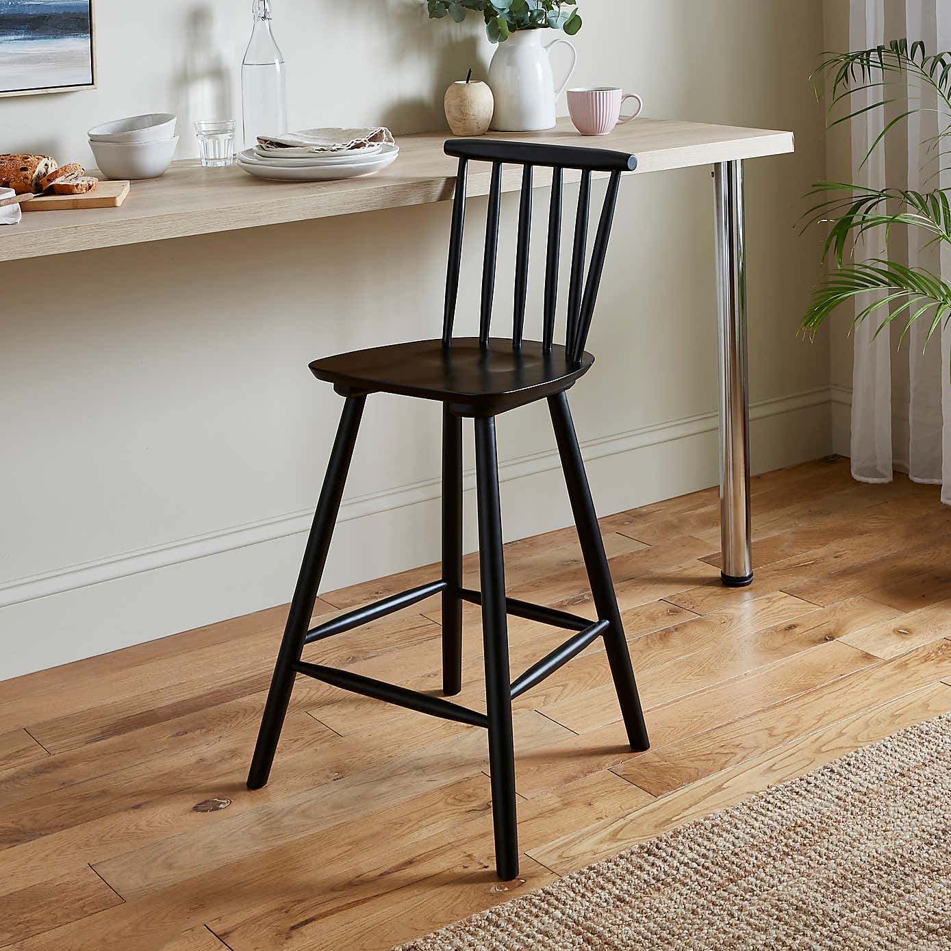 Harvey Bar Stool, Beech Wood