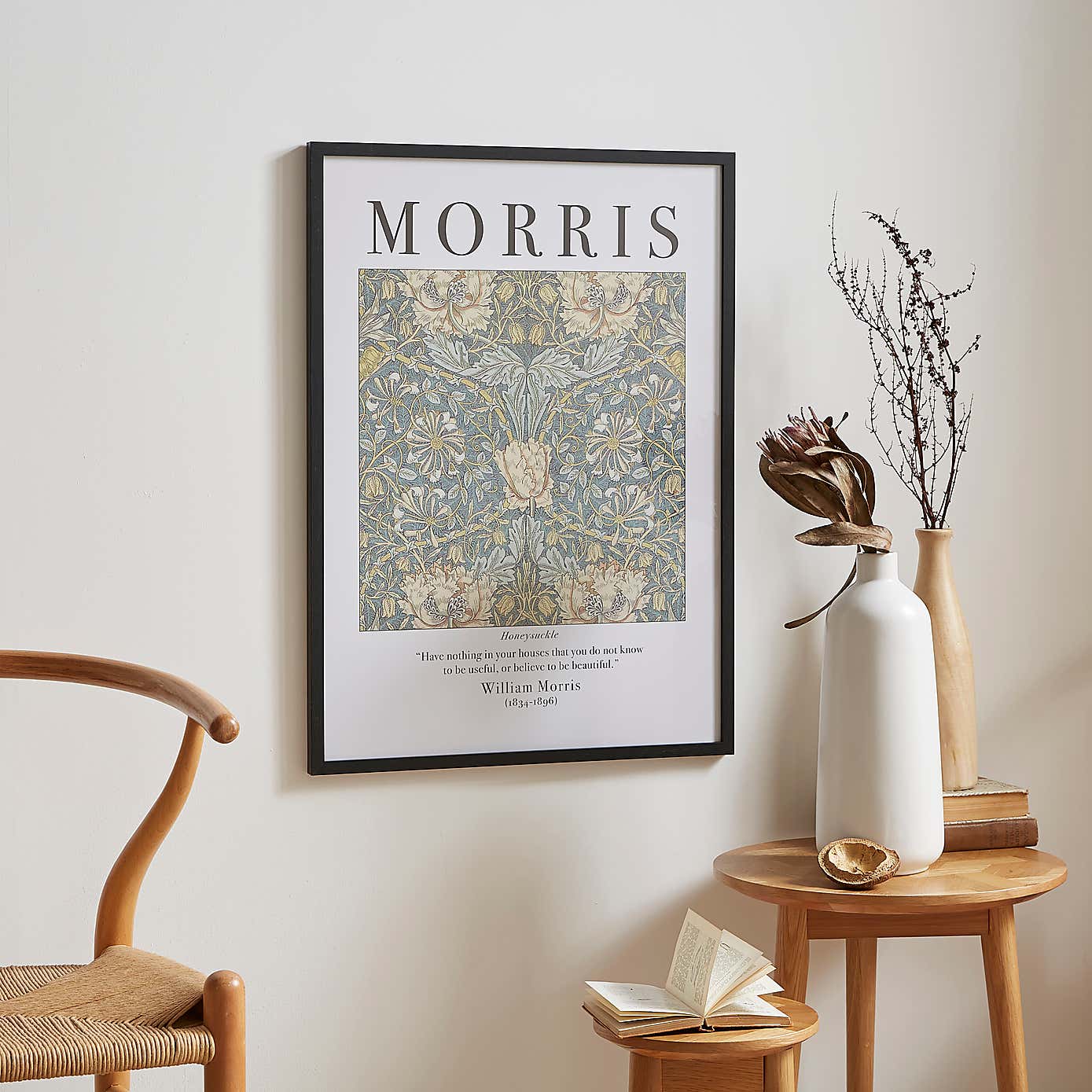 Honeysuckle by William Morris Framed Print