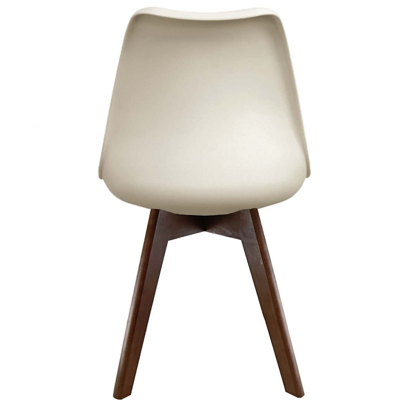 Fusion Living Soho Plastic Dining Chair with Squared Legs