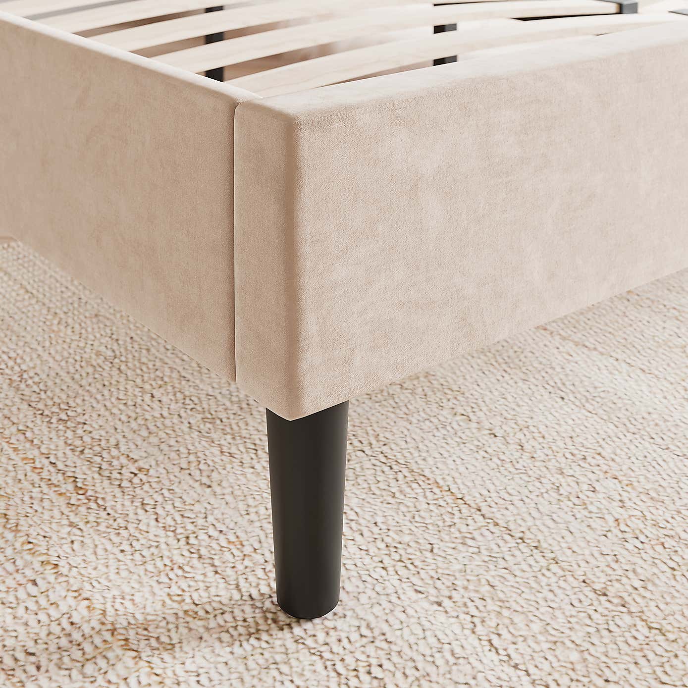 Alara Pleated Velvet Bed