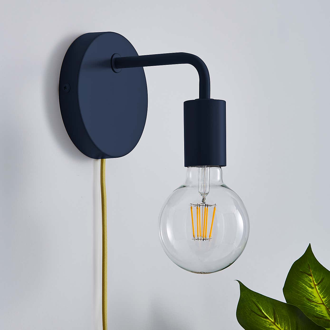 Grey Koppla Plug-in Wall Light