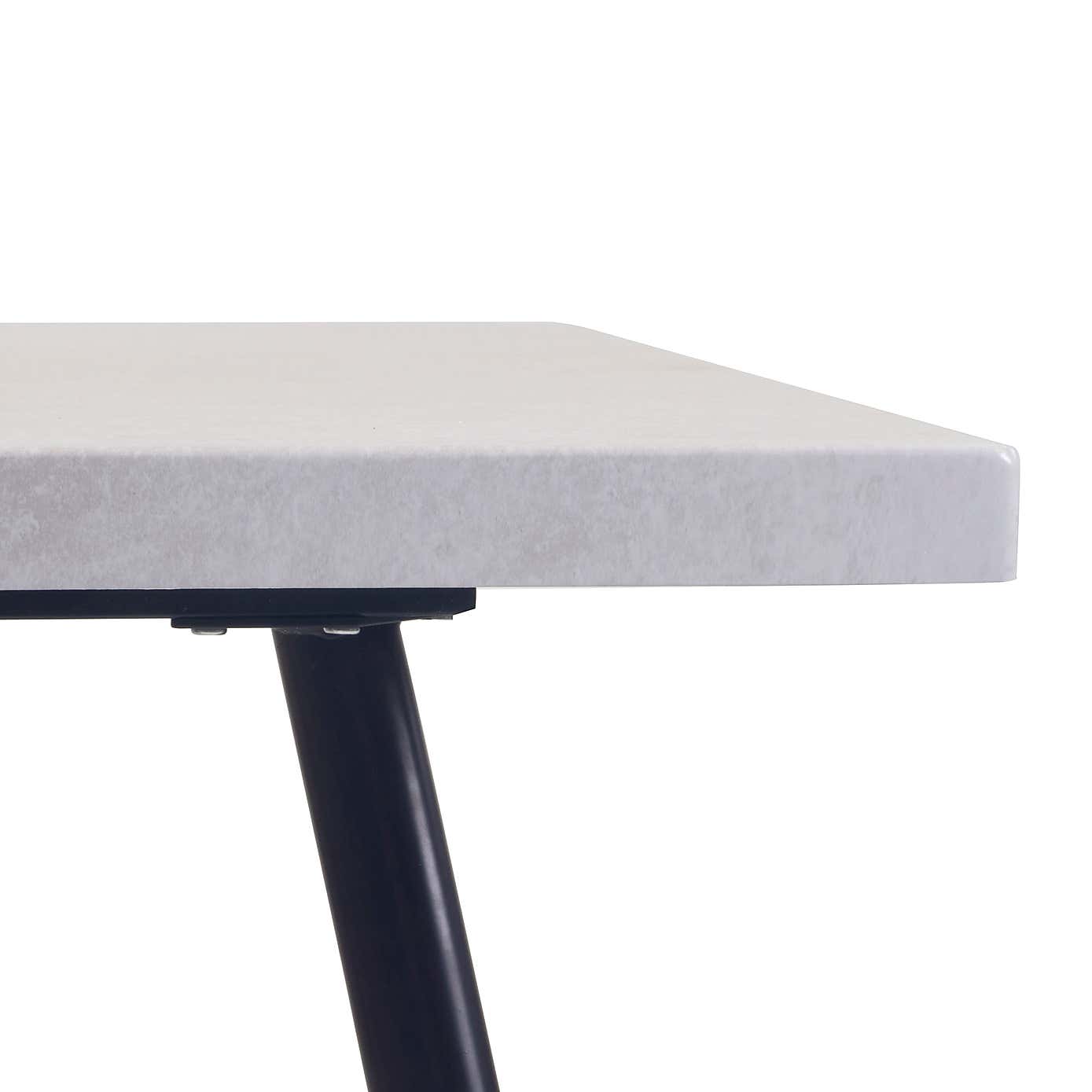Zuri Concrete Effect Rectangular Dining Table