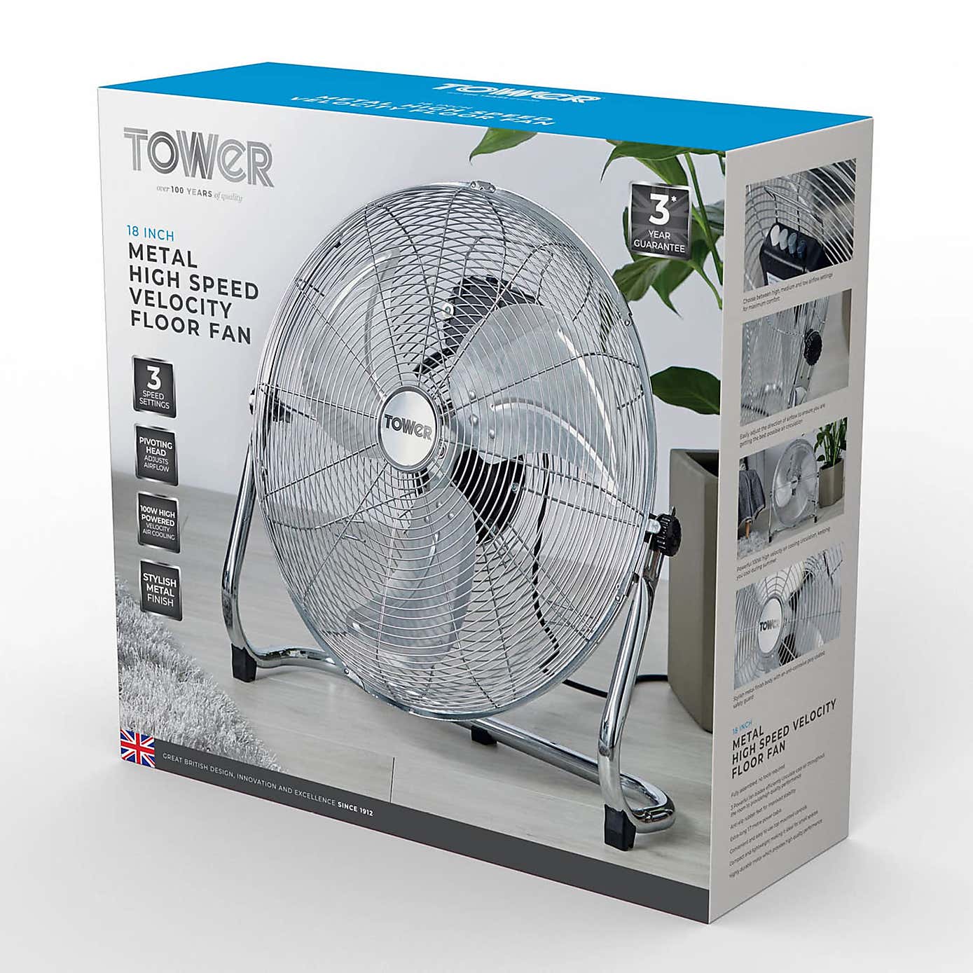 Tower Velocity 18" Floor Fan
