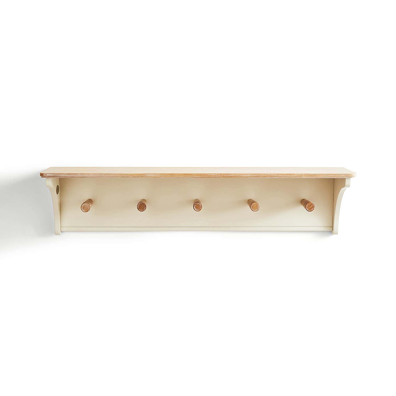 Churchgate Wall Mounted Kitchen Shelf with Hooks