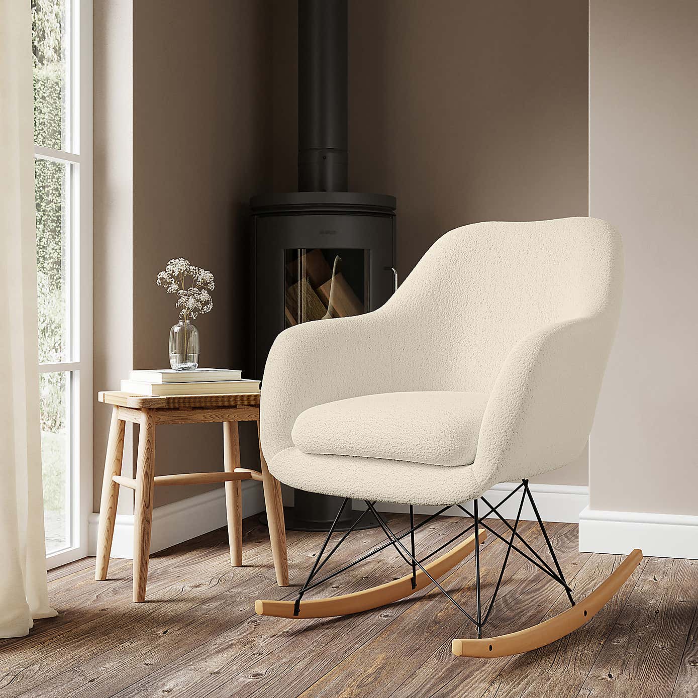 Iris Sherpa Rocking Chair