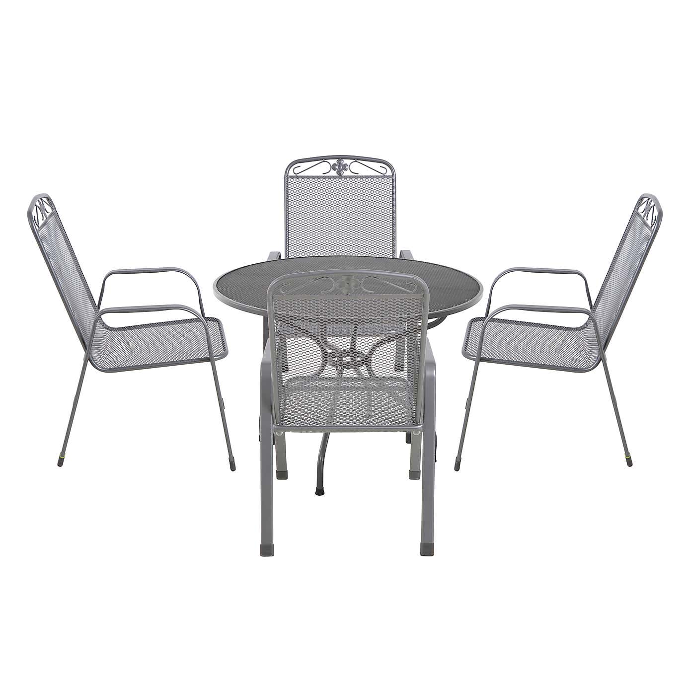 Pacific Lifestyle Savoy Round 4 Seater Dining Set