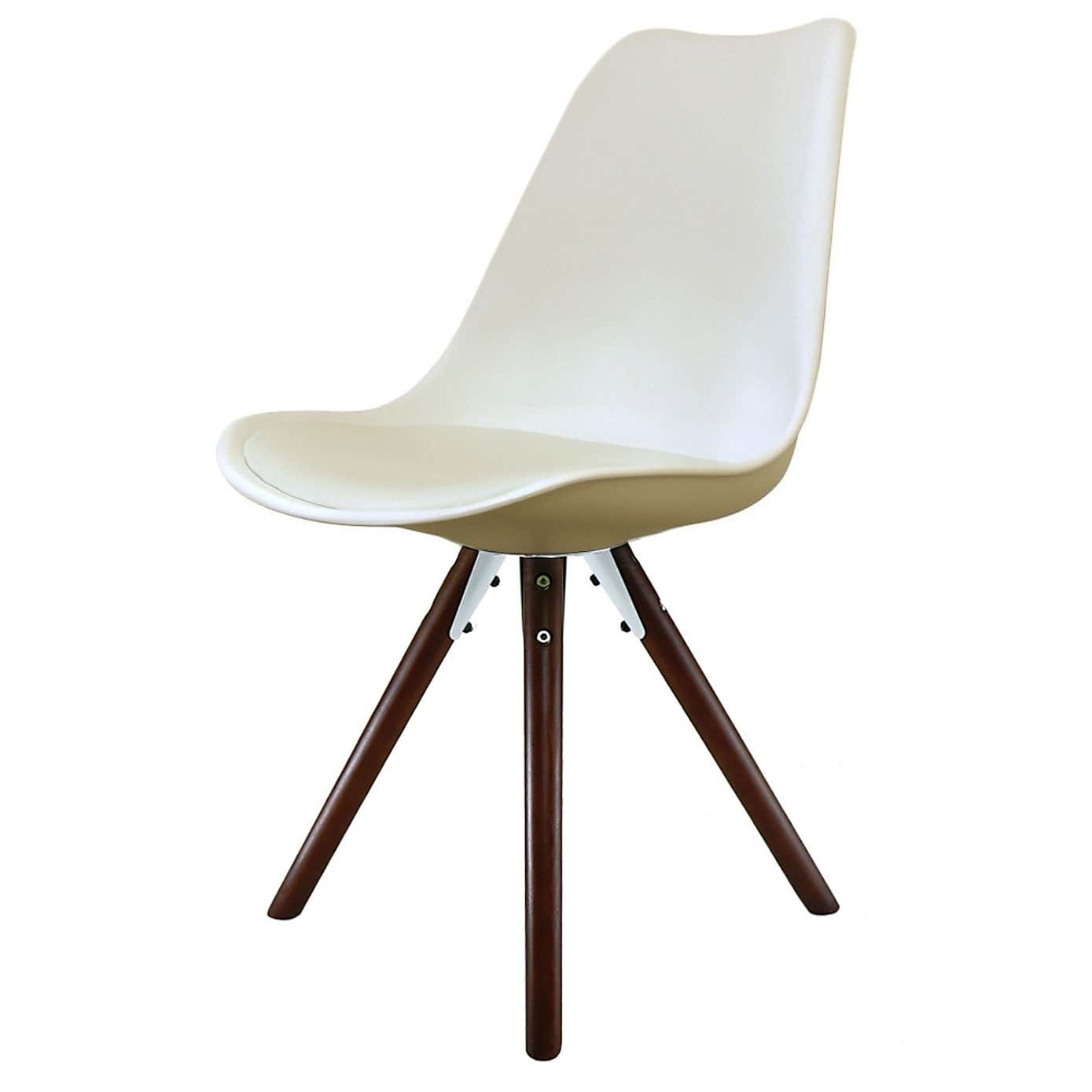 Fusion Living Soho Plastic Dining Chair with Pyramid Legs