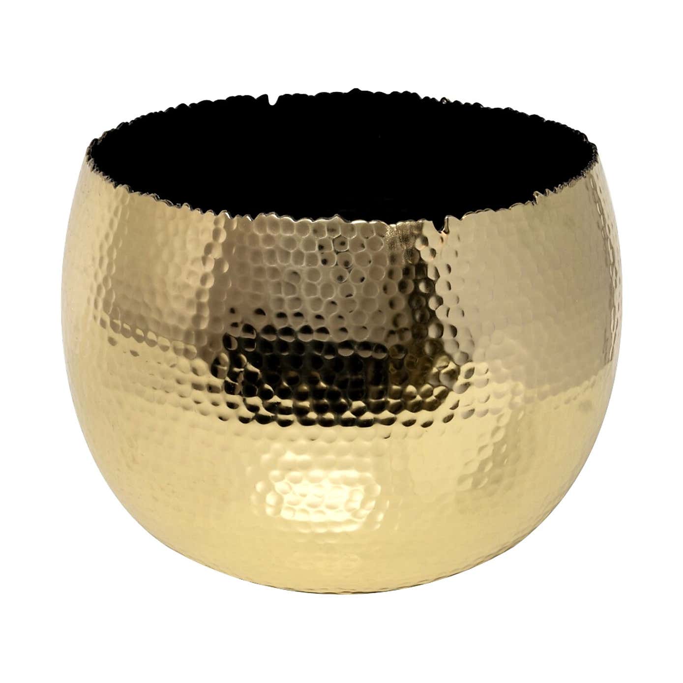 Hammered Bowl Plant Pot