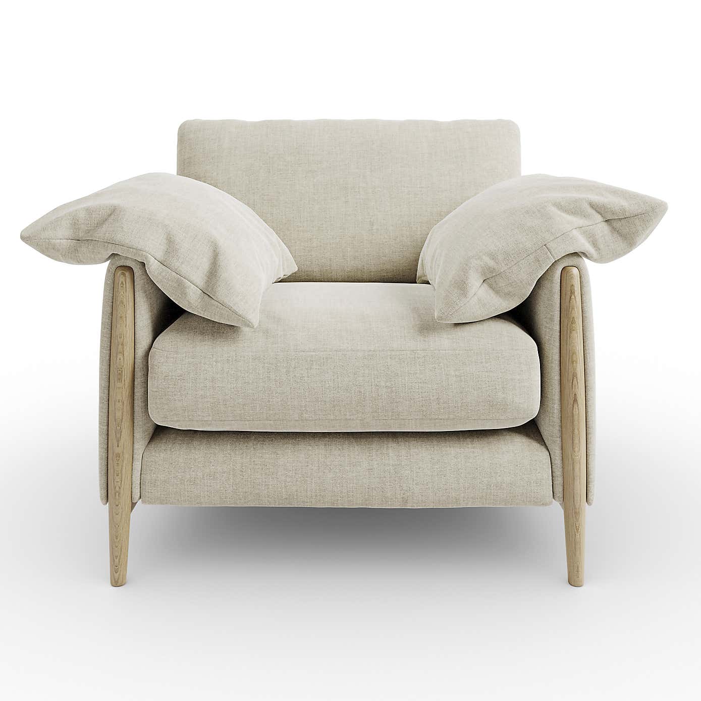 Hector Tonal Plush Chenille Snuggle Chair