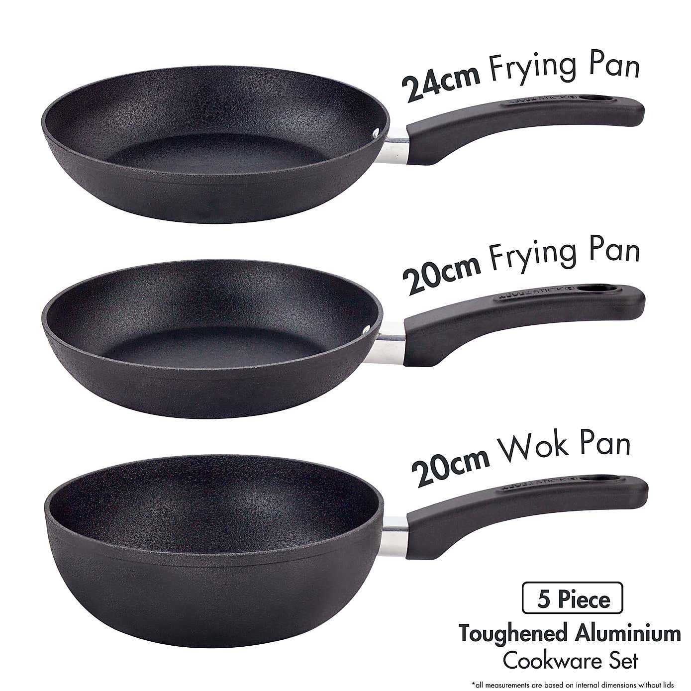Scoville Neverstick Non-stick Aluminum 5 Piece Set