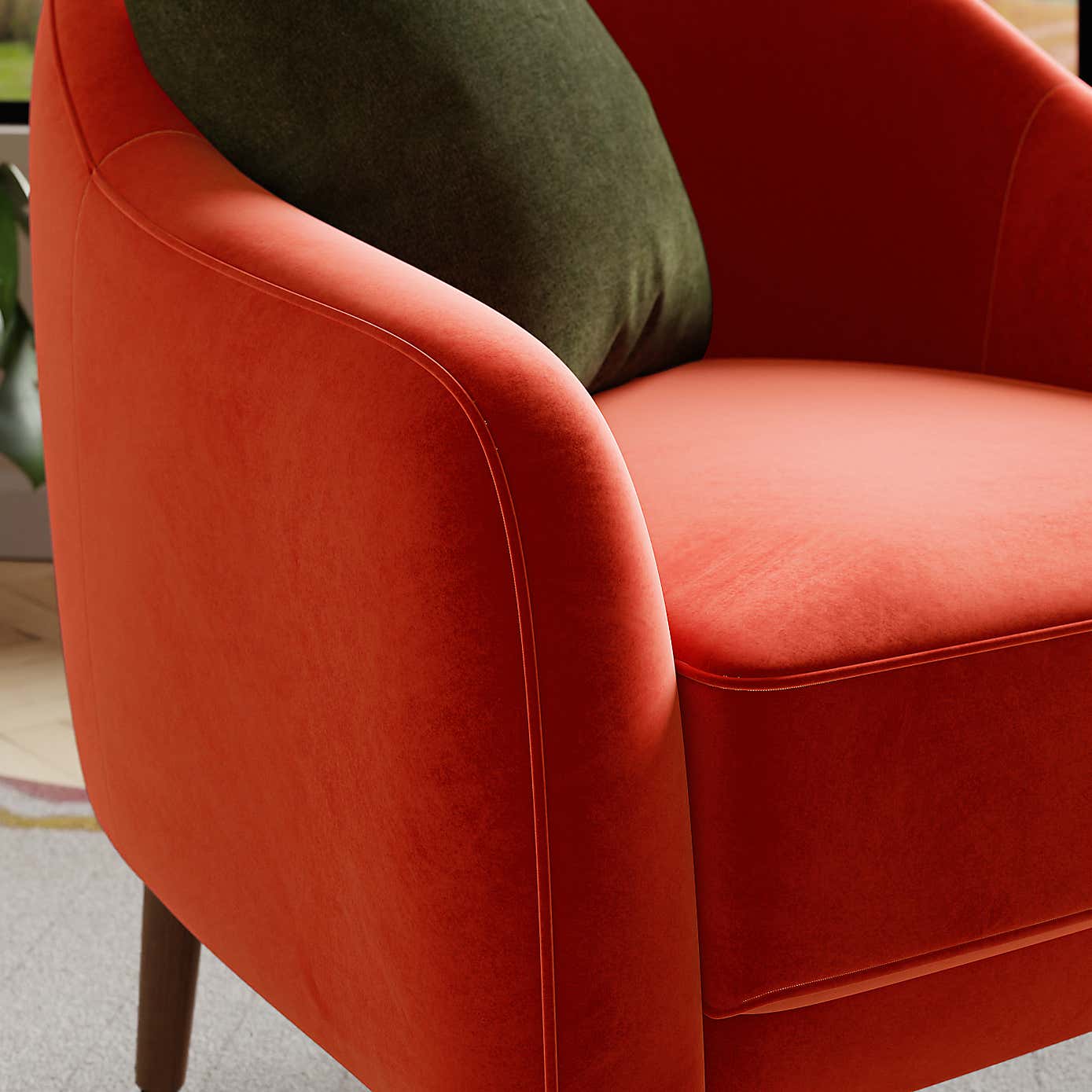 Kaspar Velvet Tub Chair