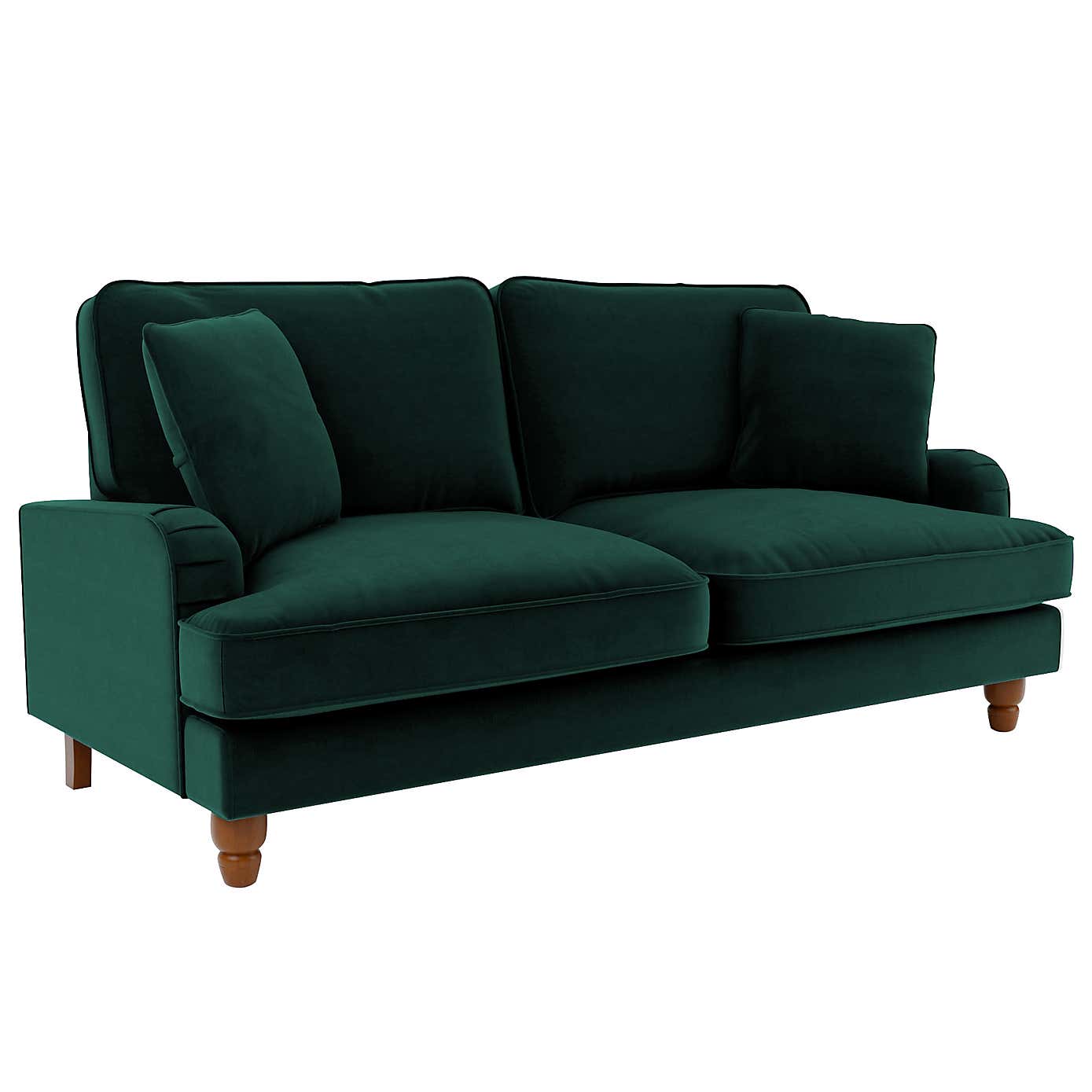 Beatrice Matte Velvet 3 Seater Double Sofa Bed