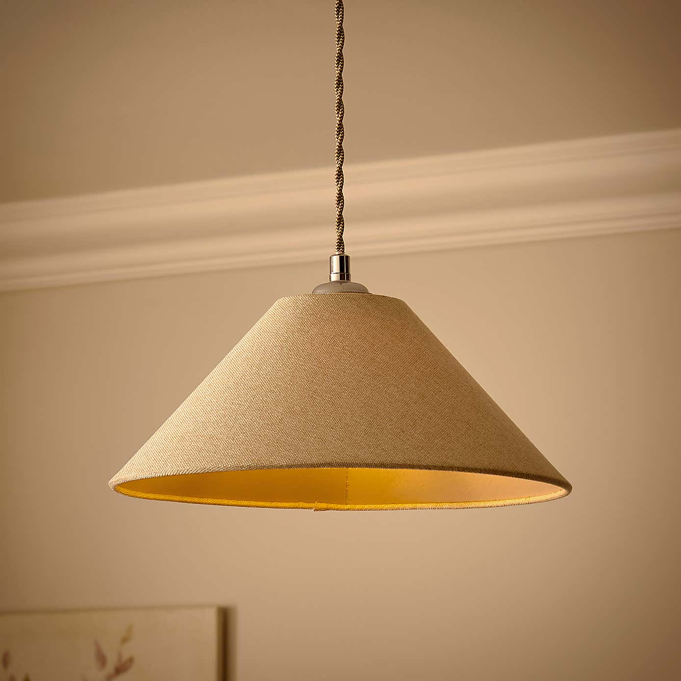 Churchgate Ashby Conical Extreme Empire Easy Fit Lamp Shade