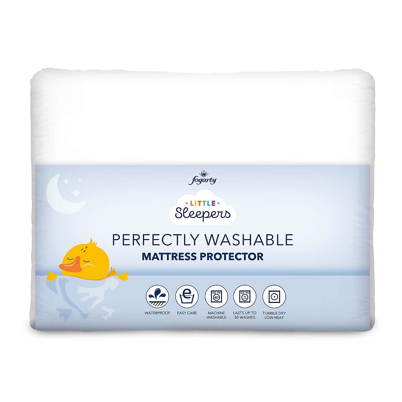 Fogarty Little Sleepers Perfectly Washable Waterproof Cot Mattress Protector