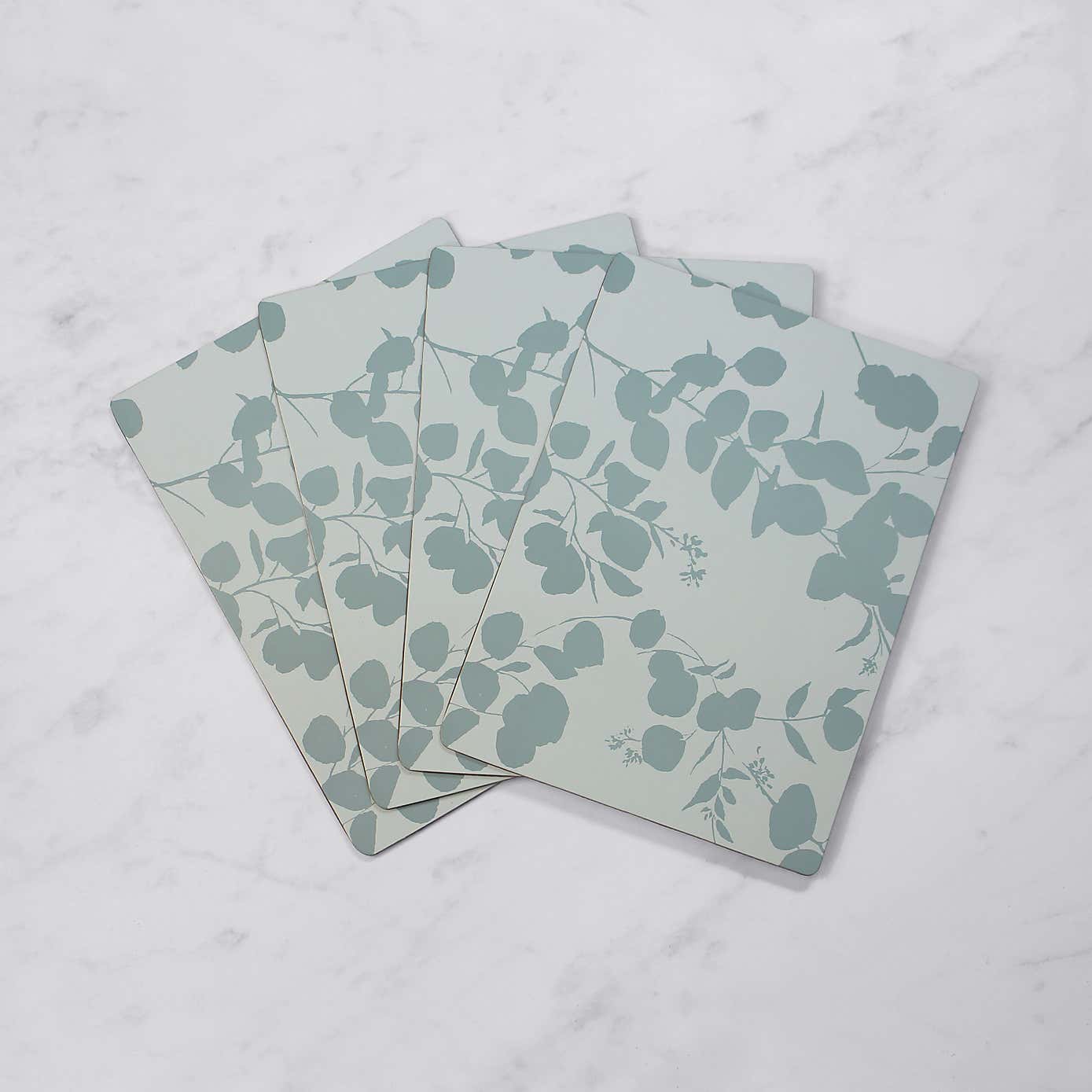 Set of 4 Eucalyptus Cork Back Placemats