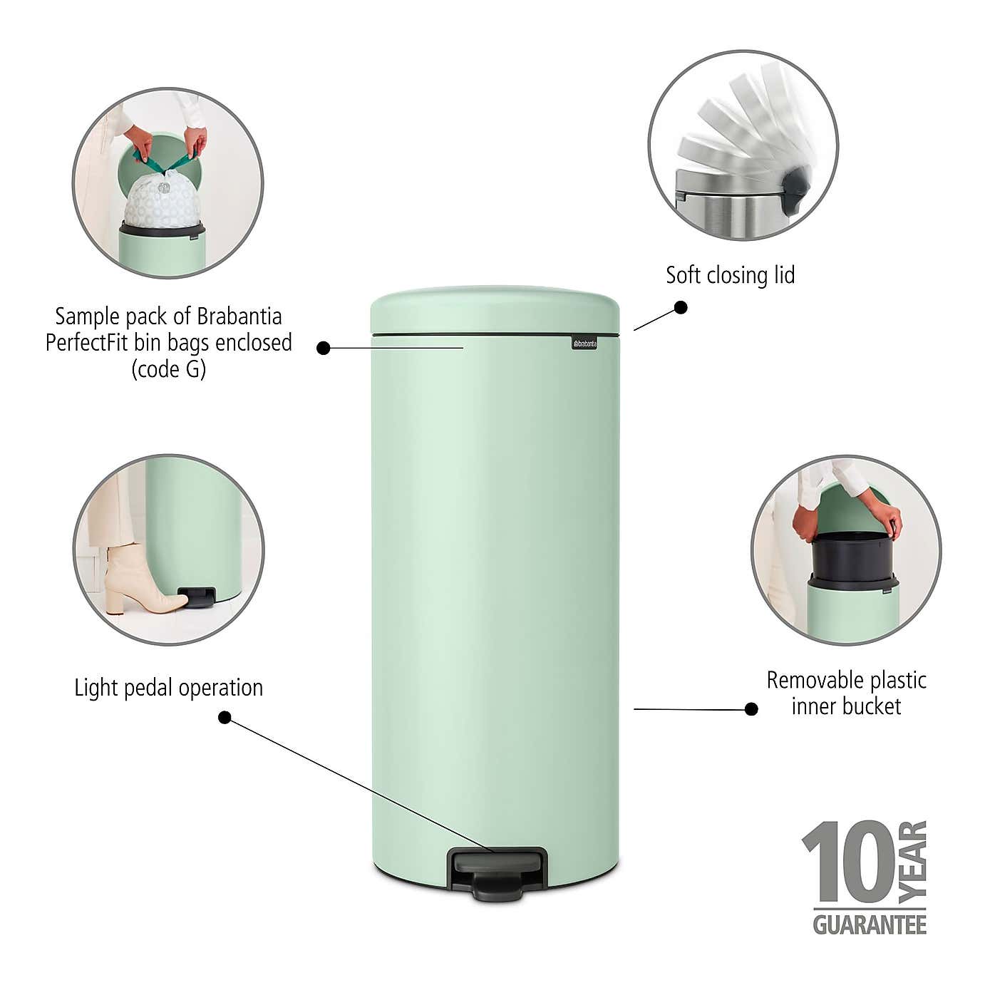 Brabantia NewIcon 30L Pedal Bin