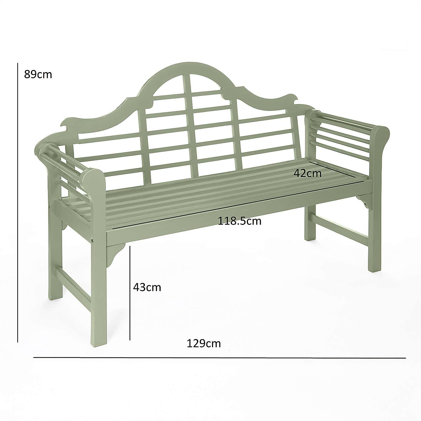 Greenhurst Lutyens Style Garden Bench