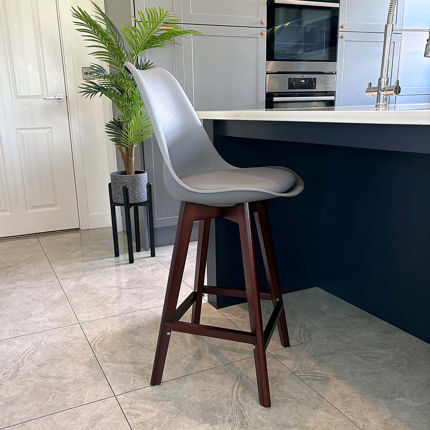 Fusion Living Soho Plastic Bar Stool
