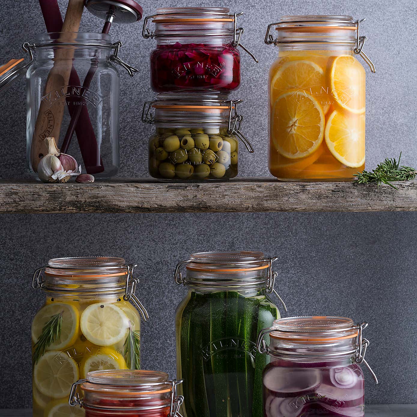 Kilner 1 Litre Clip Top Glass Jar