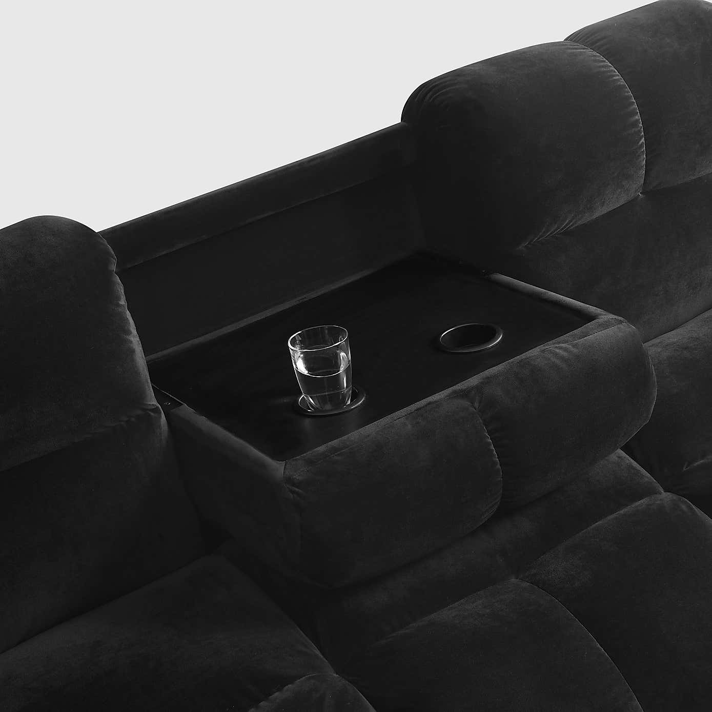 Margo Velvet with Storage Double Sofa Bed