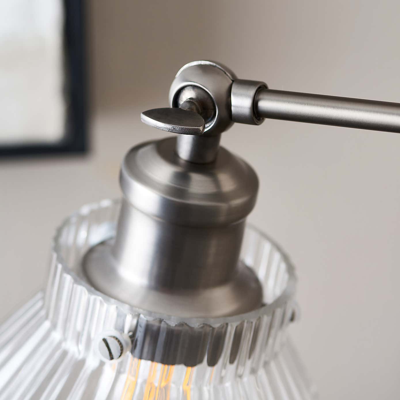 Tobias Industrial Ribbed Adjustable Table Lamp