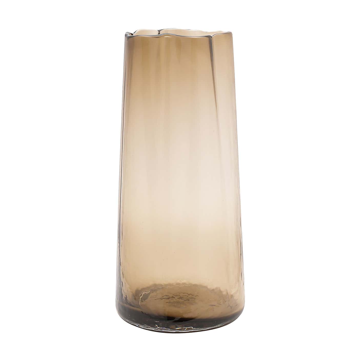 Hestia Scalloped Edge Glass Vase
