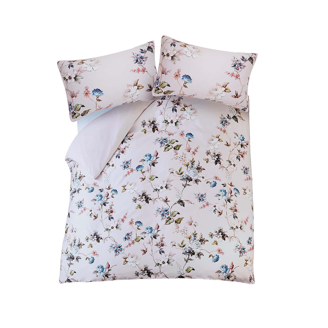 Holly Willoughby Exotic Blossom 100% Cotton Duvet Cover and Pillowcase Set