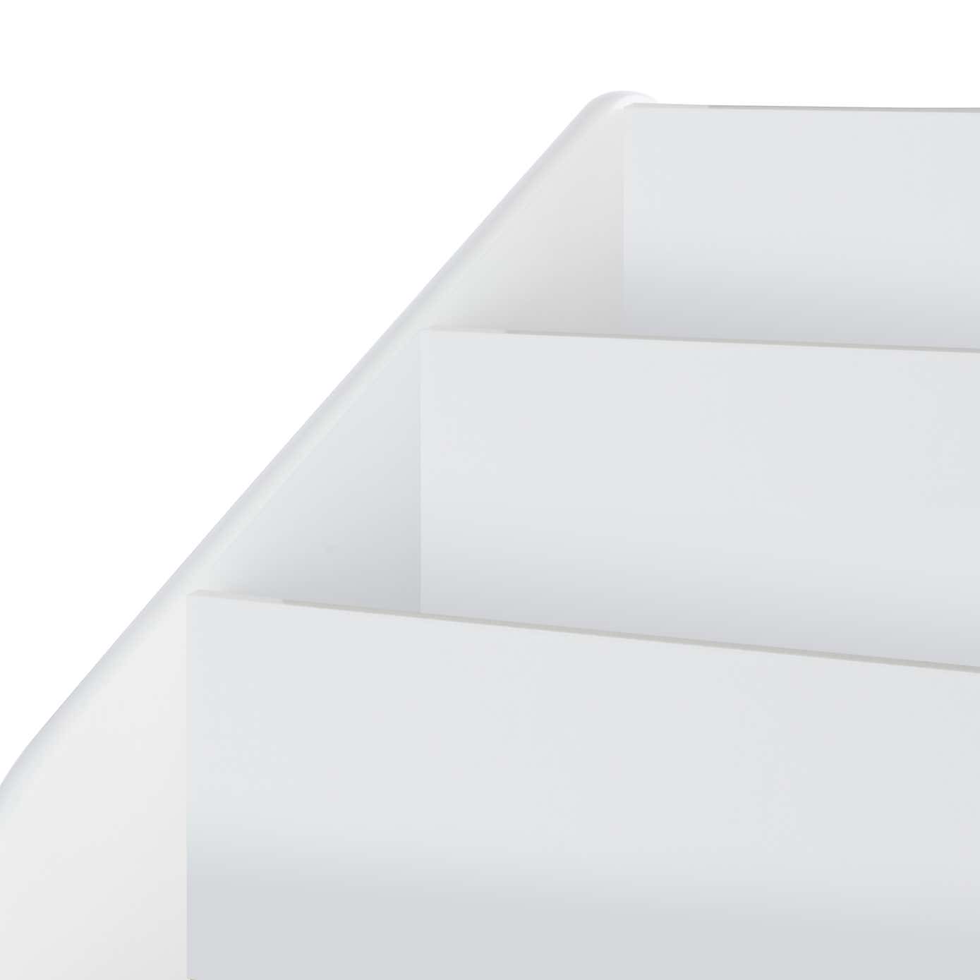 Kids Bookcase with Storage White