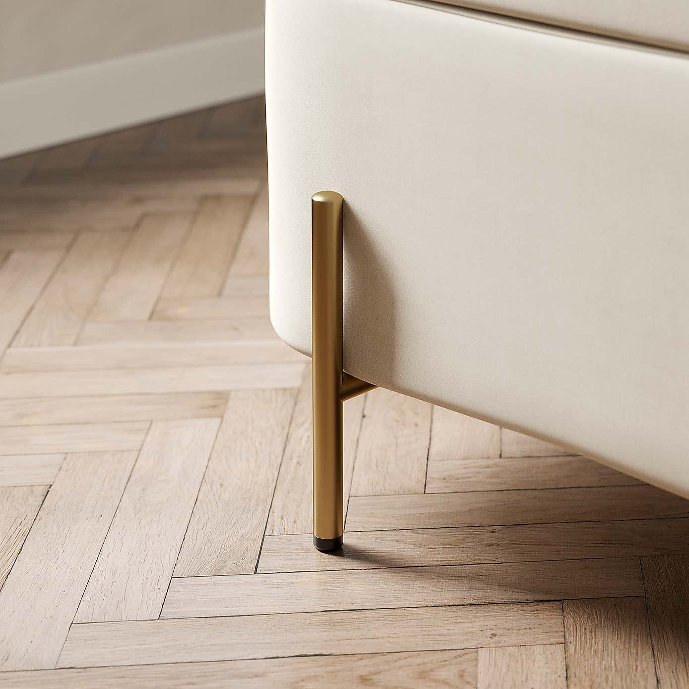 Ivy Velvet Storage Ottoman