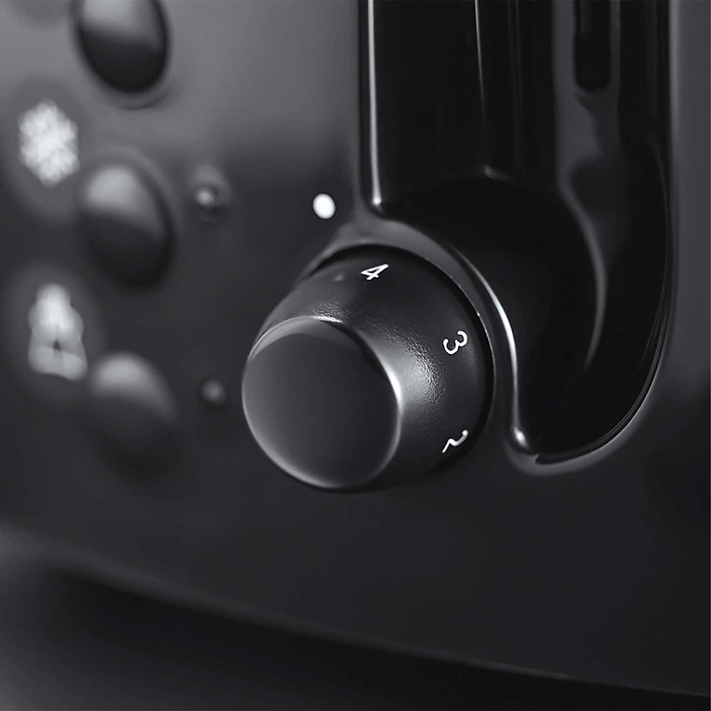 Russell Hobbs Textures 4 Slice Black Toaster